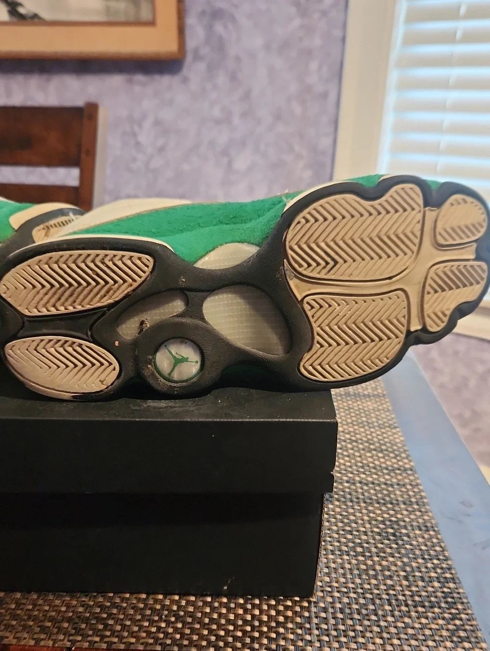 Air Jordan 13 GS Retro Sail Pine Green, Size 6Y